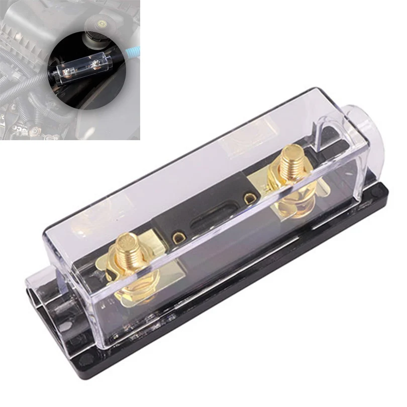 

60A/80A/100A/150A/200A/250A/300A Automobile Power Supply Type Power Amplifier Fuse 0/2/4 Gauge Fuse Holder for Car