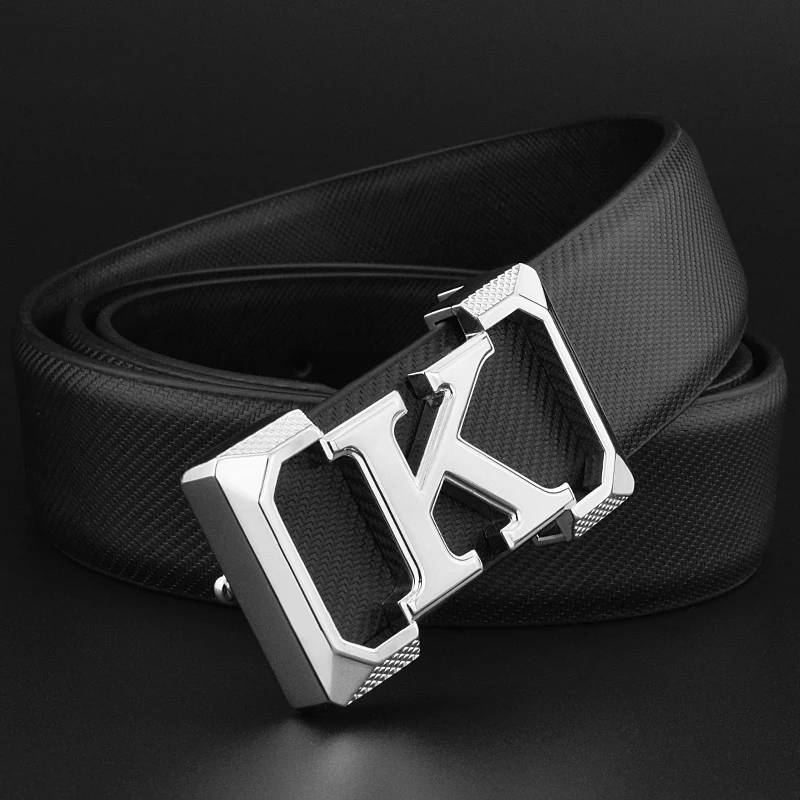 Black silver buckle