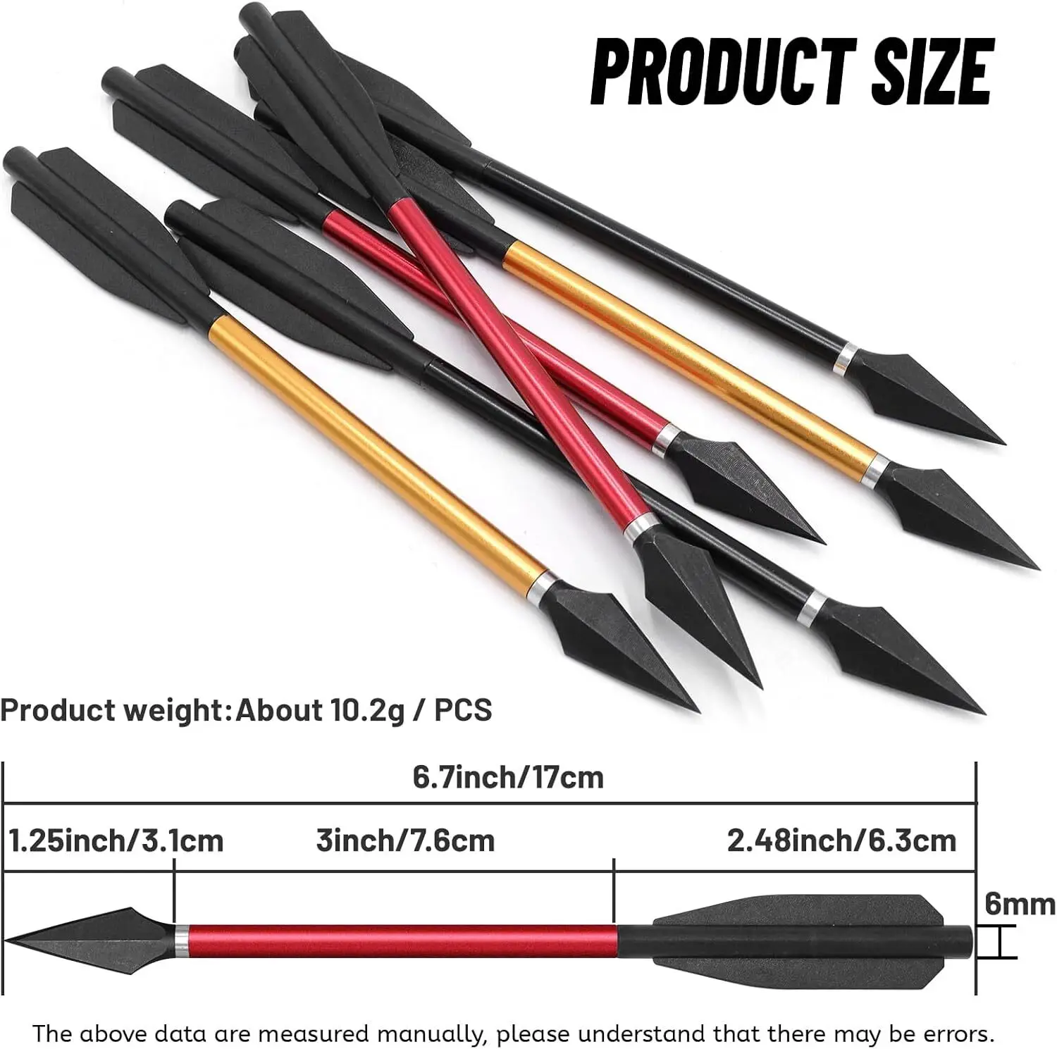 Aluminum Shaft Archery Bolts with Replaceable Broadhead Tips for Outdoor Hunting and Shooting
