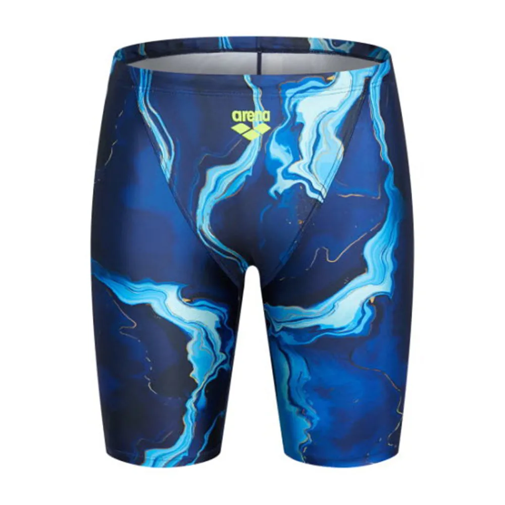 

New Mens Swim Jammer Athletic Practice Knee-Length Swimsuit Short Bathing Suit Swimming Trunks Beach Tights Shorts Surfing Pants