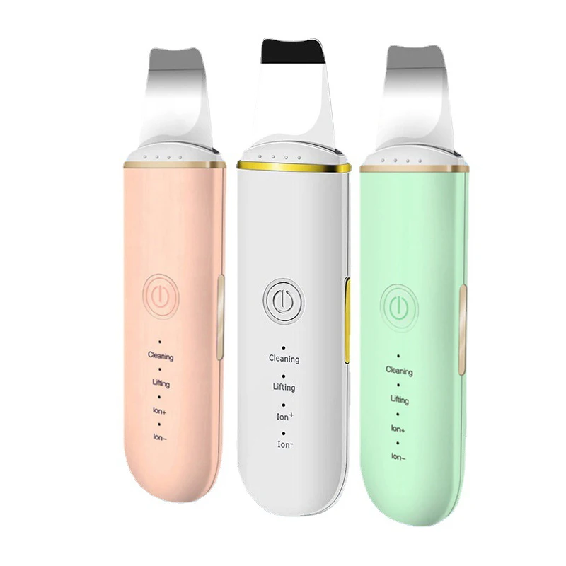 

Ультразвуковой скребок для кожи лица пилинг угрей машина для очистки лица для удаления угрей Лопата для лифтинга лица инструмент для ухода за кожей