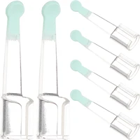 6pcs Visible Ear Spoons Head Replace Silicone Earwax Spoons Ear Wax Cleaning Ear Tips Baby Skin-Friendly Earwax Digging Spoon 1