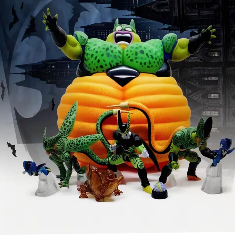 2026@.7-teiliges Set Dragon Ball Z Cell Familie Figuren, Cell PVC Actionfigur Sammlerstück Modell Spielzeug, Kindergeschenke