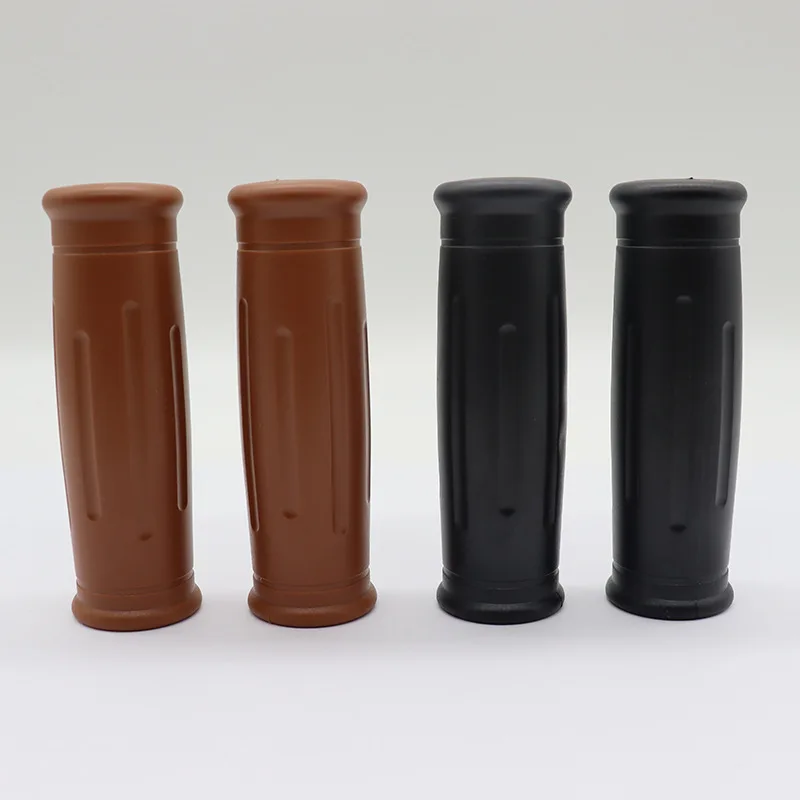 Handle Set Rubber Bicycle Grips Bike 85mm Soft Handlebar Cover For Road Bike/Fixed Gear Bike Black Brown