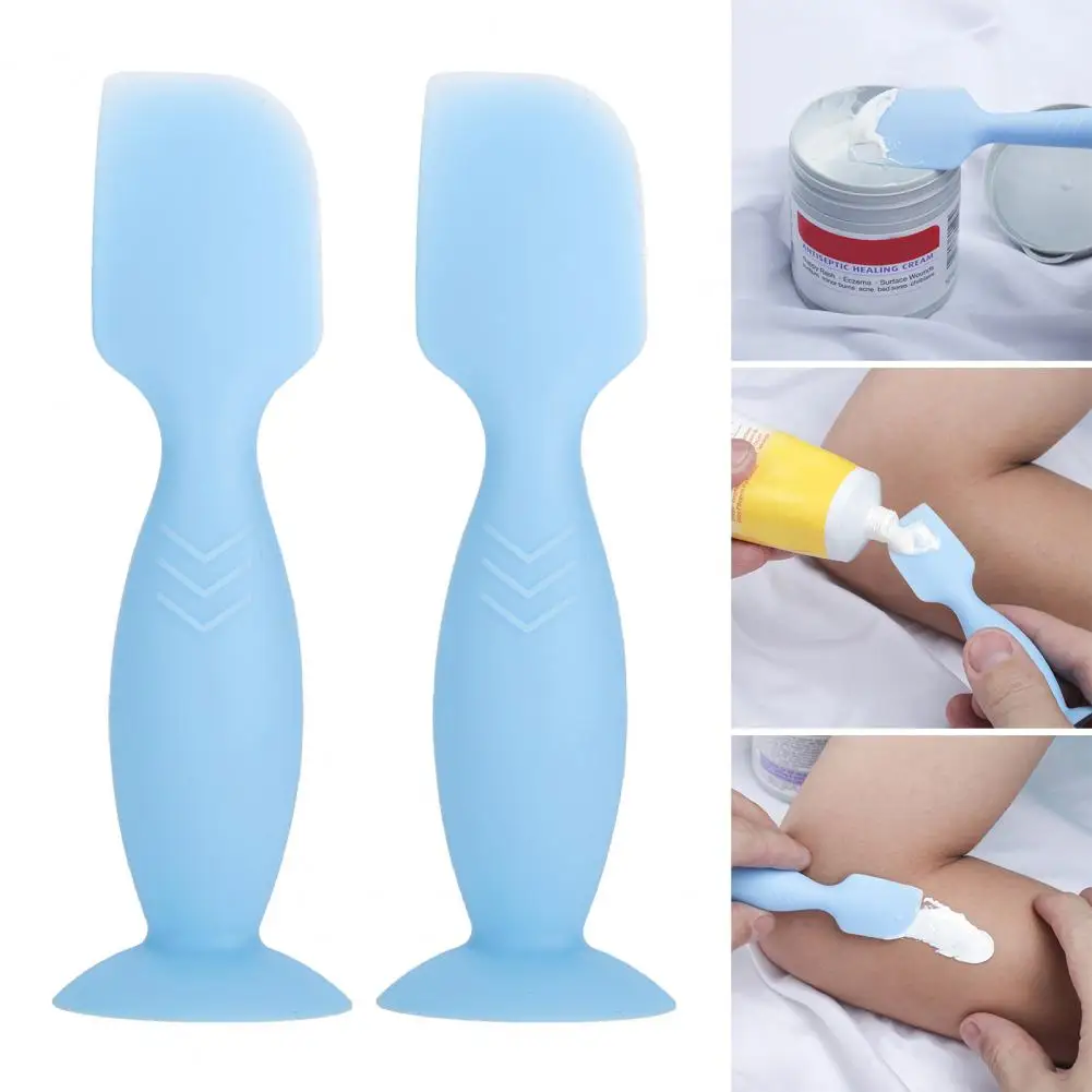 Silicone Diaper Cream Applicator With Suction Cup Comfortable Flexible Spatula Brush Applicator Baby Butt Cream Spatula For Home
