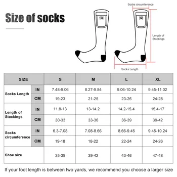 Savior Heated Socks Man Winter Rechargeable Outdoor Sport Thermal Heated Foot Warmer Ski Sports Heated Socks Warm Snowmobile Ski 4