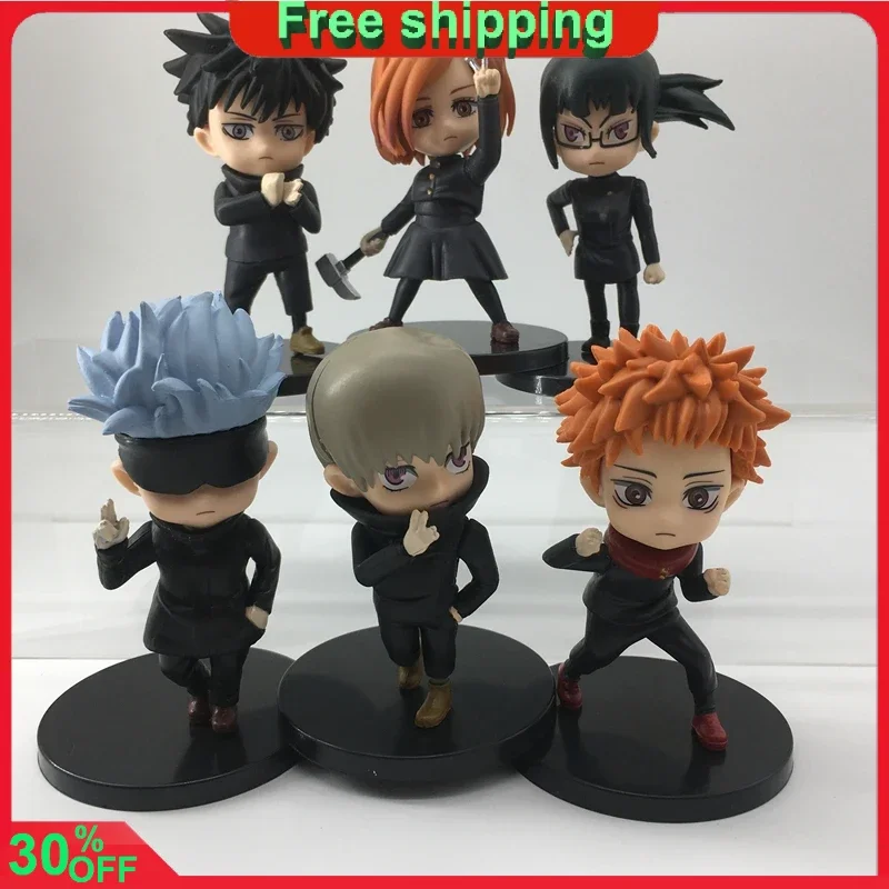 

Фигурка аниме juютсу Kaisen, 6 стилей, Chibi Itadori Yuji, экшн-фигурка манга, кавайная коллекция, украшения для автомобиля, модель, кукла, подарки, игрушки