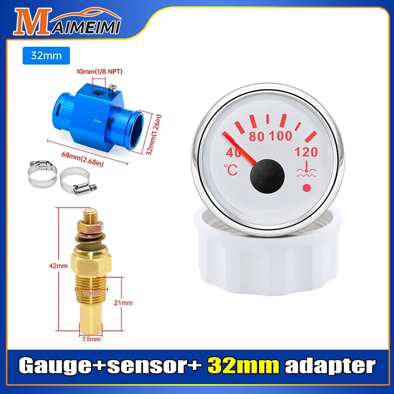 52mm Digital Blue LED Temp Gauge 40-120C 12V Car Water Temp Gauge 52mm 2'' Universal Car Motor Digital Blue LED | Daraz.pk 3 In 1 Oil