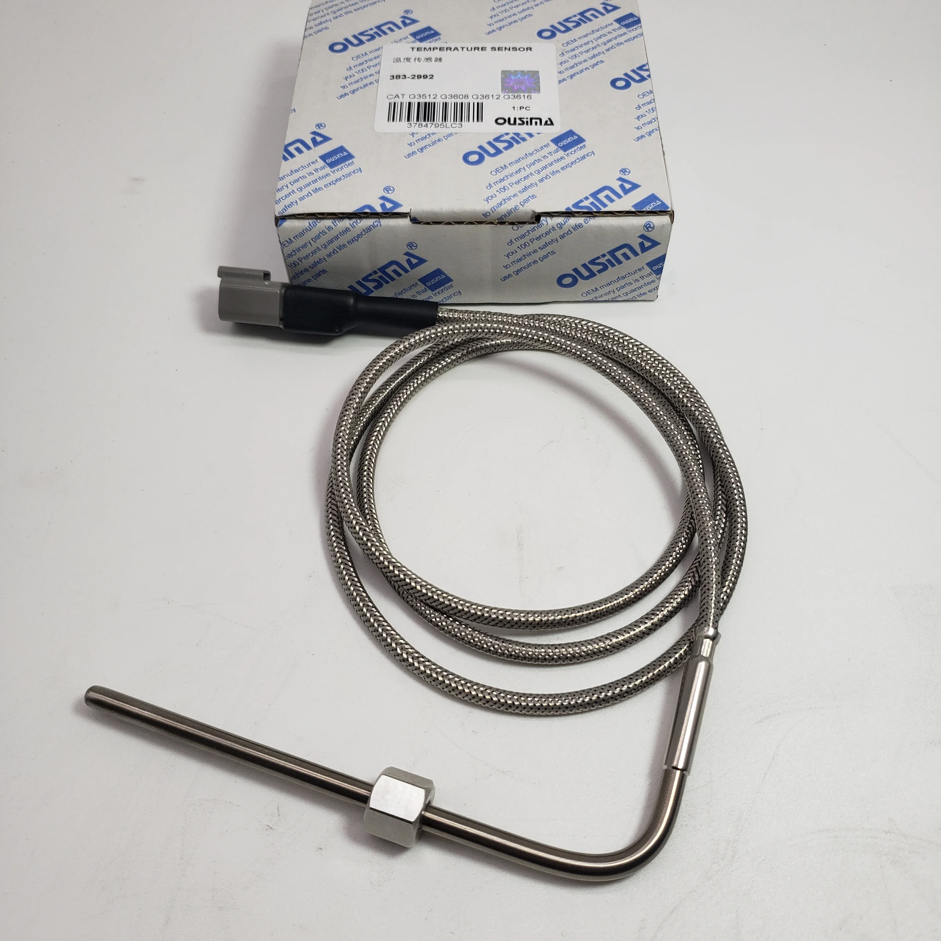 OUSIMA Excavator Machinery Parts Temperature Sensor 383-2992 for CAT G3606B G3608 G3612 G3616