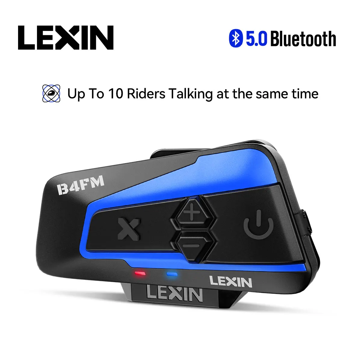 Lexin 1pc Lx-b4fm Pour 4 Coureurs Intercom Moto Casque Bluetooth ...