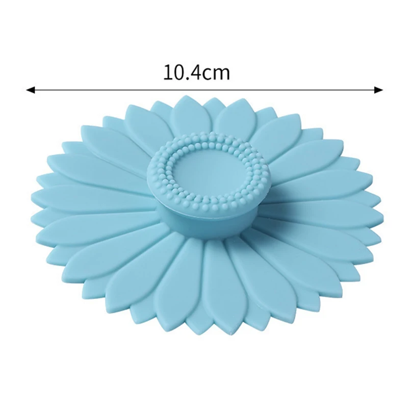 1/3Pcs Silicone Cup Covers Creative Round Cute Mug Cover Reusable Anti Dust Cup Covers Hot Cup Lids for Coffee & Tea