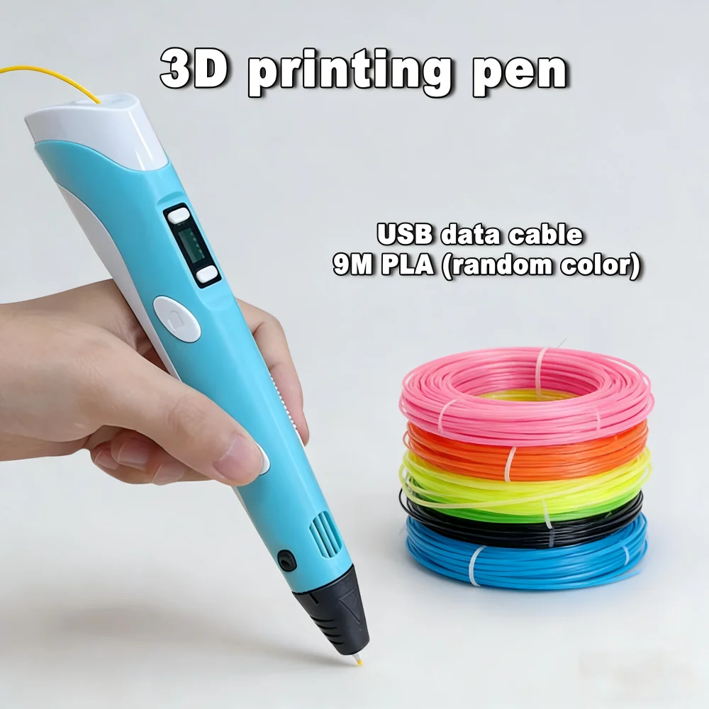 Creative 3D Printing Pen with Safe Filament for DIY Crafts and Artistic Drawing