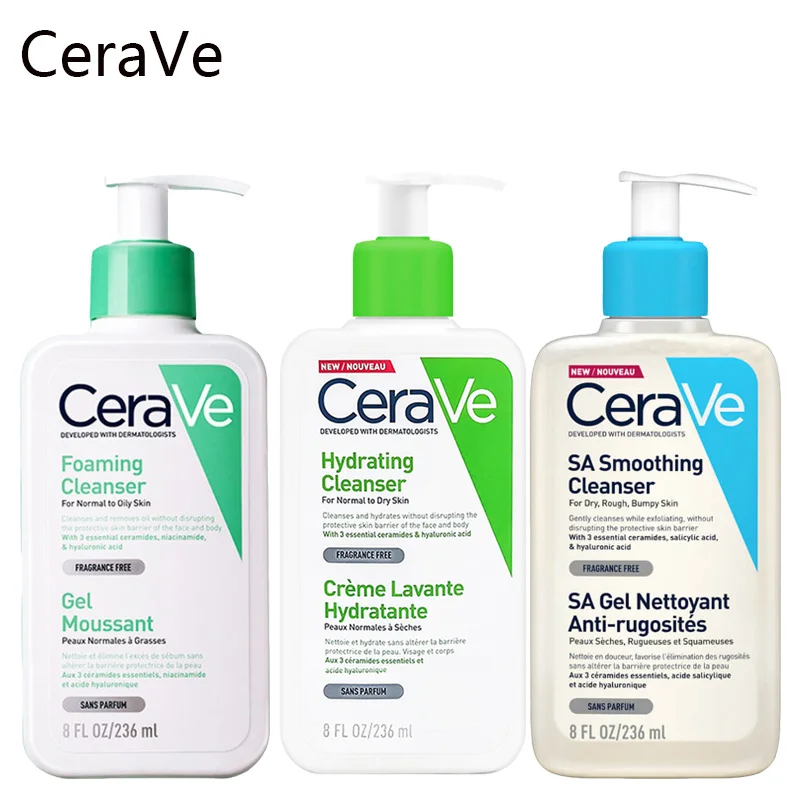 CeraVe SA SALICYLIC ACID CLEANSER, Smoothing BHA Exfoliant For Can Be Used For Keratosis Gentle