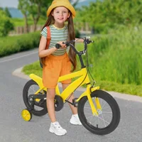 Vélo pour enfants de 14 pouces avec roues d'apprentissage amovibles, hauteur de selle réglable de 16,9 à 19,3 pouces, cadre robuste pour garçons, filles et tout-petits 6