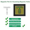 Magnetic Field Viewing Film,Magnetic Field Detector to See Magnetic Fields for Scientific Project Teaching 4 x 4 Inch 5