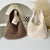 Kids Boys Girls Cute Hand Bags 2024 New Fashion Children Knitted Shoulder Bags Baby INS Solid Hand Bags Japanese Korean Style 1
