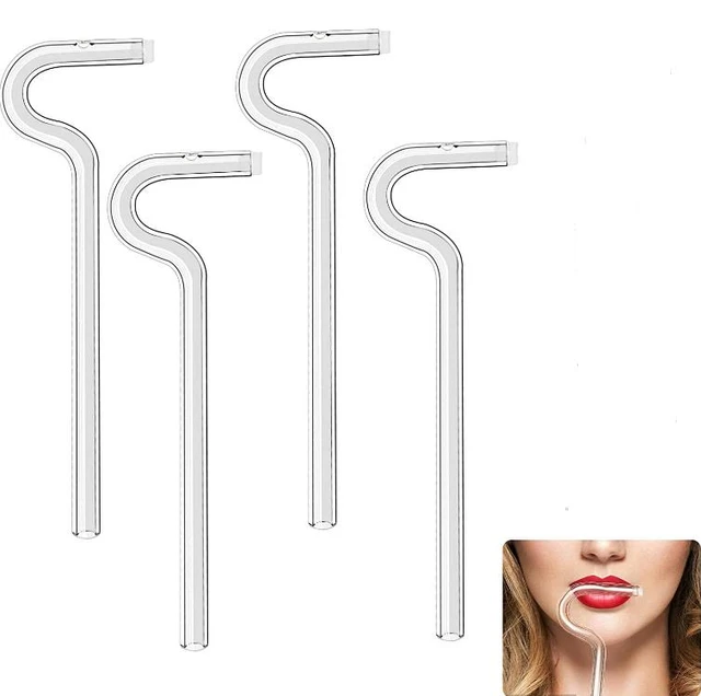 Anti Wrinkle Straw, Reusable Glass Drinking Anti Wrinkle Straw