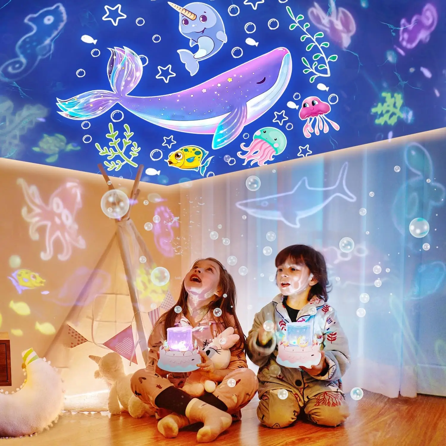 Star Galaxy Projector 21 in 1 Starry Sky Projector with 360° Rotating Timer Atmosphere Lamp for Kids Birthday Xmas Gifts Decor 4