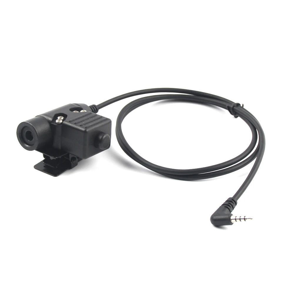 brown HD03 Tactical Bowman Elite II Headset Microphone with U94 PTT Adapter for Xiaomi Walkie Talkie 1S/lite walkie talkie Radio