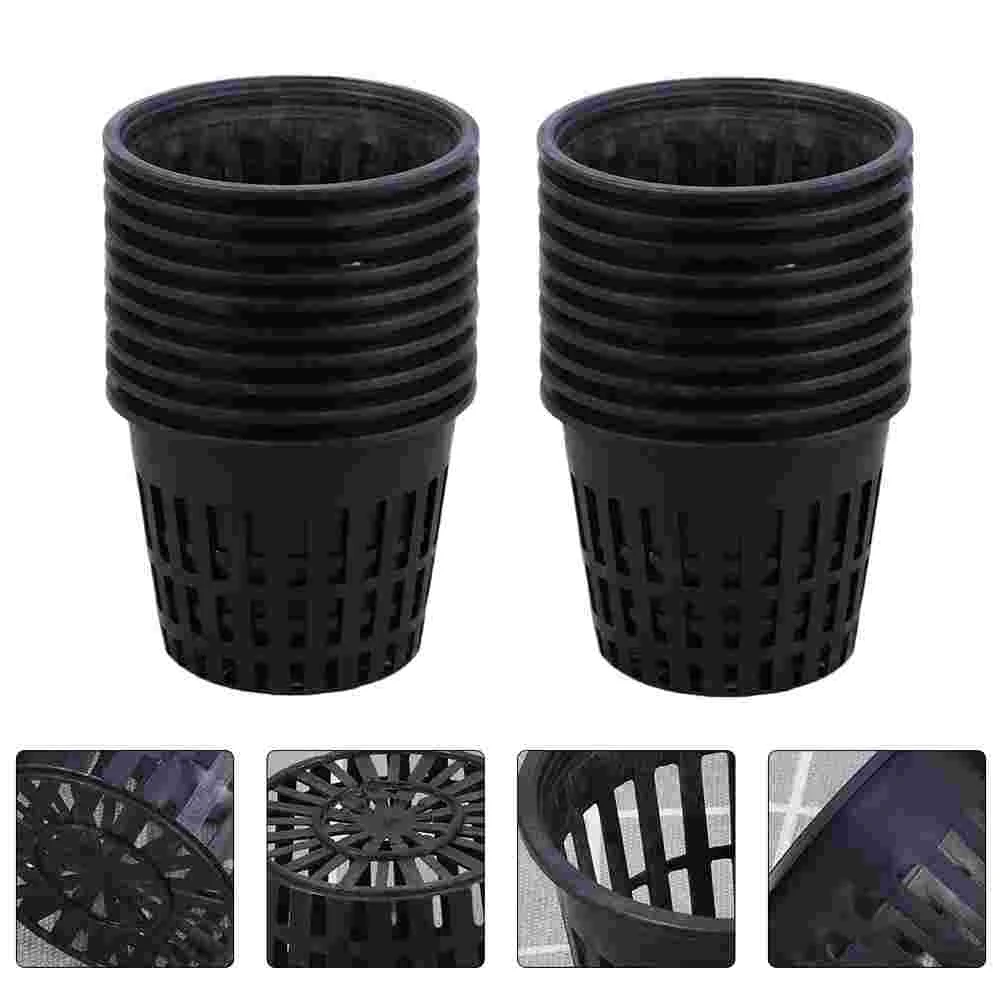 

Hydroponic Container Orchid Pot Slotted Mesh Pot Nursery Pots Hydroponic Baskets Plant Grow Cup