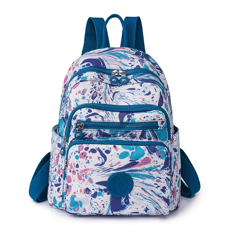 

Нейлоновый женский рюкзак, сумка на плечо для девушек, Женский ранец с цветочным принтом, женский рюкзак, школьная сумка