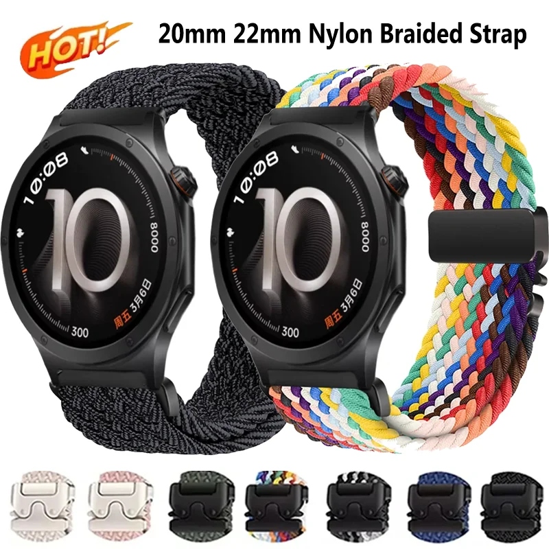 Nylon Braided Breathable Parachute Buckle Strap - 20mm & 22mm Durable Bracelet