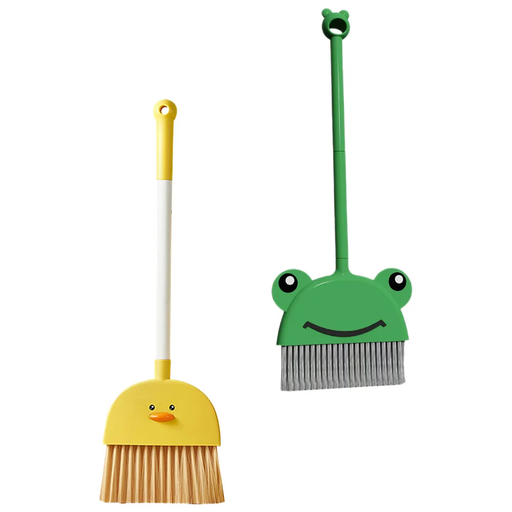 

Kids Broom Cute Broom Cartoon Mini Broom Little Housekeeping Helper Cleaning Tool Pretend Play Small Broom Household Cleaning