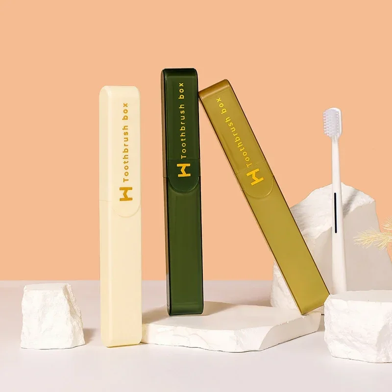 Toothbrush Case Travel Portable Toothbrush Box Storage Dust-proof Case Bathroom Accessories Protector Toothbrush Tube Cover Travel Storage