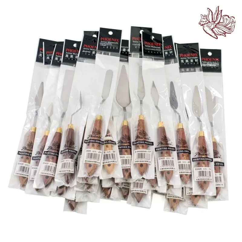 Advanced Single Pack Oil Painting Knife Phoenix E5420 Metal Color Mixing Palette For Artists paint tray,color palette