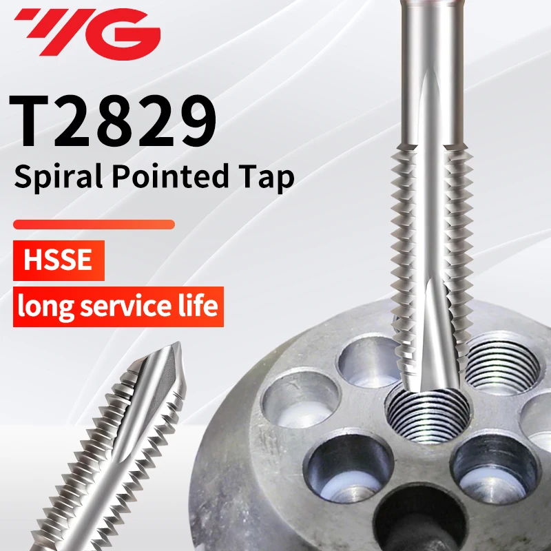 Korea YG T2829 Spiral Pointed Tap Machine Thread Tap
