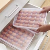 1pc-30 Grids Large Capacity Egg Shockproof Holder Plastic Egg Container with Cover Storage Box Tray for Refrigerator 6