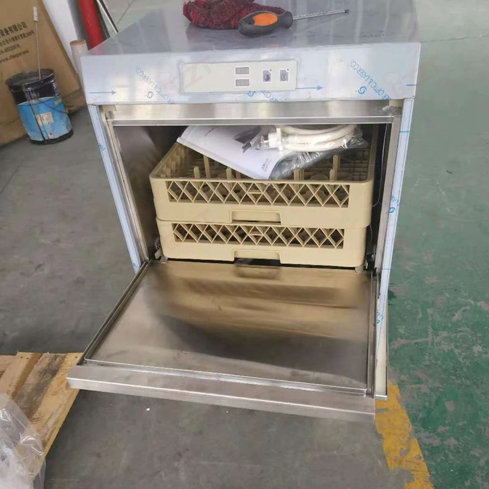 220v/380v Professional Fully Automatic Commercial Undercounter Dishwasher Stainless Steel Wine Glass Industrial Dishwasher 6