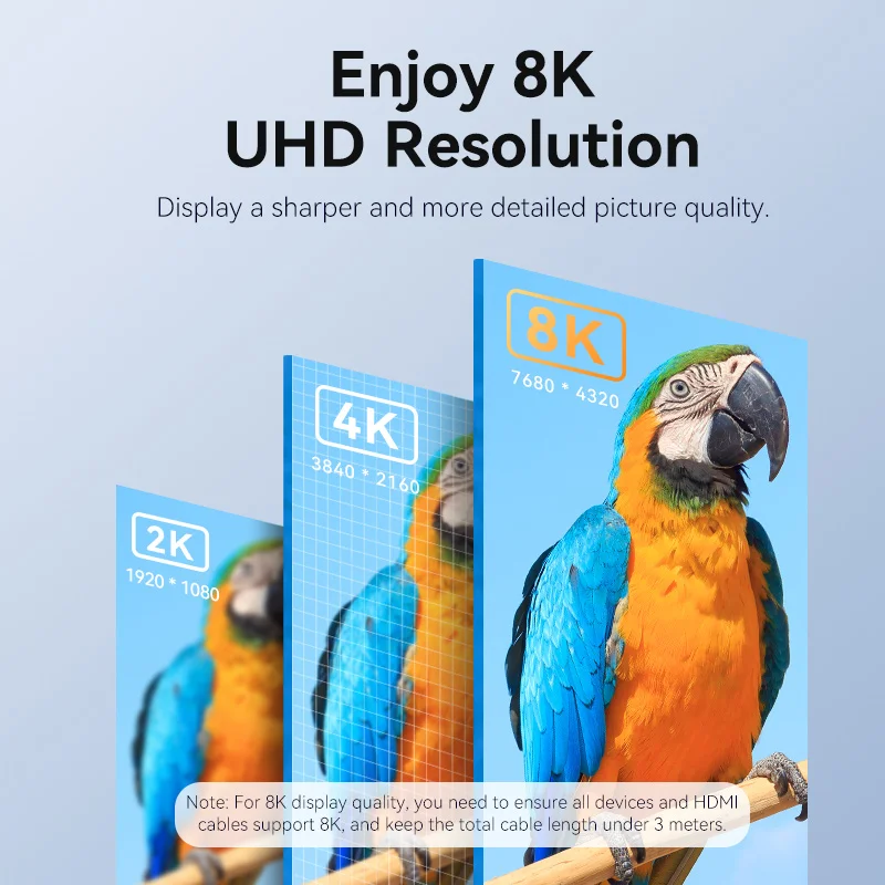 Vention HDMI ȣȯ Ŀ÷ - ͽټ ̺ Ŀ, PS5 Roku ƽ  HD 2.1 Ŀ, 8K 60Hz