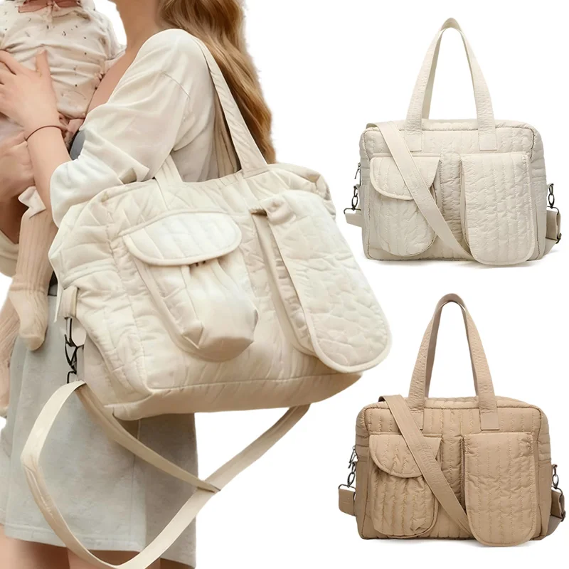 New Baby Diaper Bag Multi Compartment Travel Duffel Bags Women with Hand Luggage Airport Cabin Bags Mom Stroller Maternity Totes