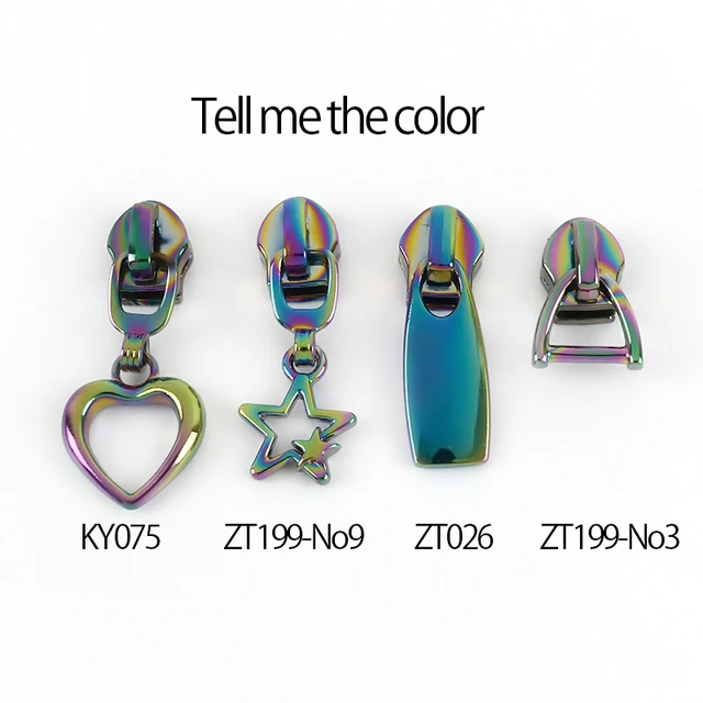 10pcs Zipper Sliders for 5# Nylon Zippers DIY Zip Head For Sewing Bag Pocket Zips Repair Kits Replacement Tailor Tools OtherColorTellMe