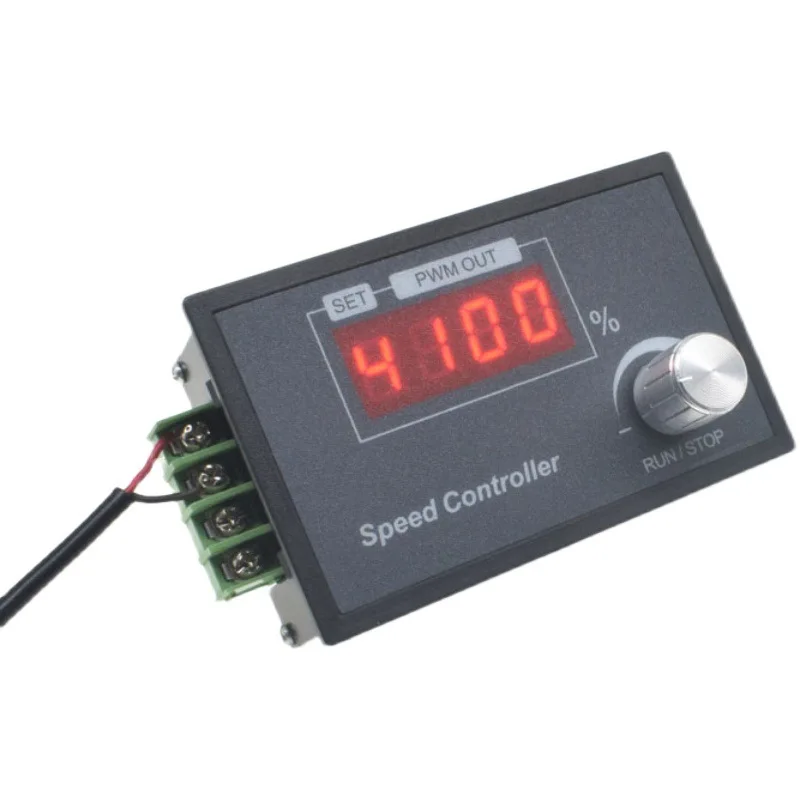 Digital Display 0~100% Adjustable DC 6-60V 30A DC Motor Speed Controller PWM 12V 24V 48V Adjustable Frequency