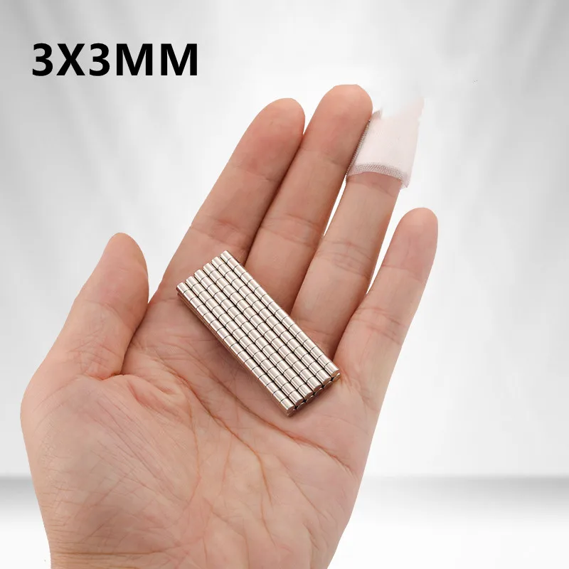 200Pcs Kleine Magnete, 3x2mm Mini Tiny Rund Magneten, Micro