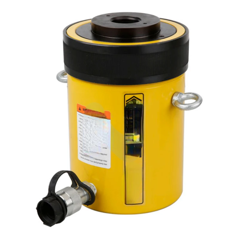 Enerpac Equivalente 700 Bar Martinetto Di Sollevamento Idraulico Con Foro Centrale Da 100 Tonnellate