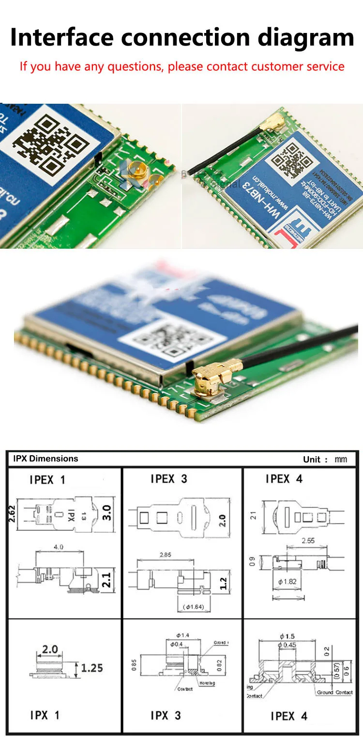 2.4GHz Yellow Film FPC Soft Board with Built-in Antenna High Gain 2-3dBi RG1.13 12CM Cable For Laptop WiFi Bluetooth Module