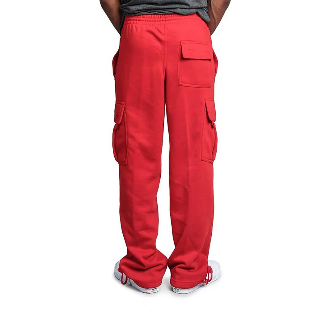 Men Casual Pants Spring Autumn Cargo Jogger Pants Hip Hop Streetwear Trousers Multi Pocket Solid Overalls Loose Male_voghion.com