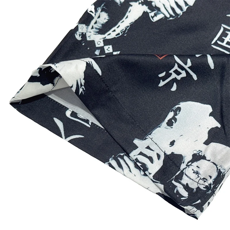High Quality WACKO MARIA Tenkoku Tokyo Short Sleeve Shirt Men's Women's Fashion Hawaii Shirts Tops 5
