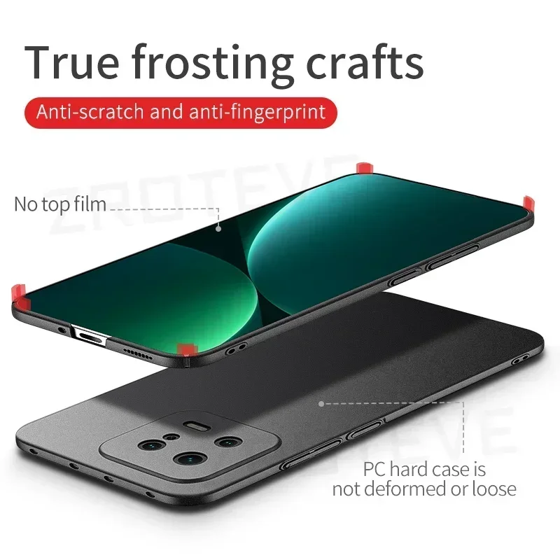 Ultra Thin Hard Matte PC Protective Case for Xiaomi 13T - Sleek & Durable Cover by ZROTEVE