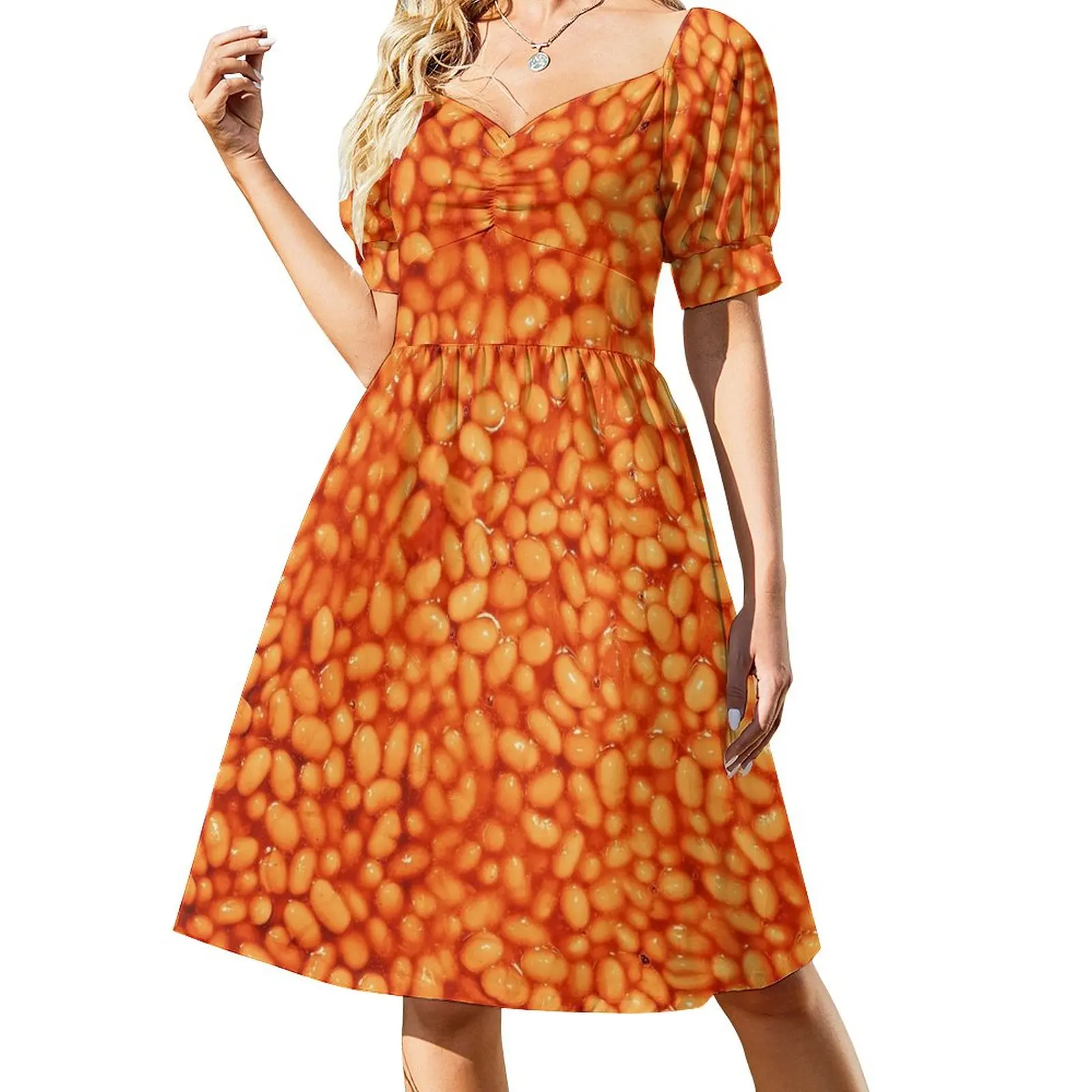 

Beans In Things Pattern Dress Womens dresses Female clothing
