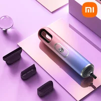 XIOAMI Hair Dryer Hair Styling 3-in-1 Mini Portable Hair Dryer Curling Comb Brush Curling Iron Straightener Manual Hair Dryer 2
