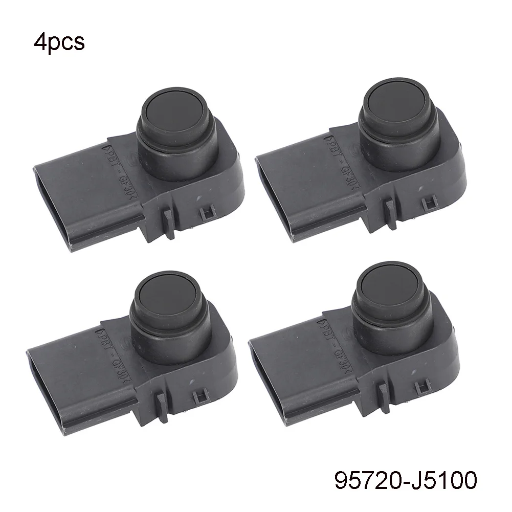 

4PCS Black Bumper PDC Parking Assist Sensor For Kia For Stinger 18-20 95720-J5100 Car Reverse Backup Assist