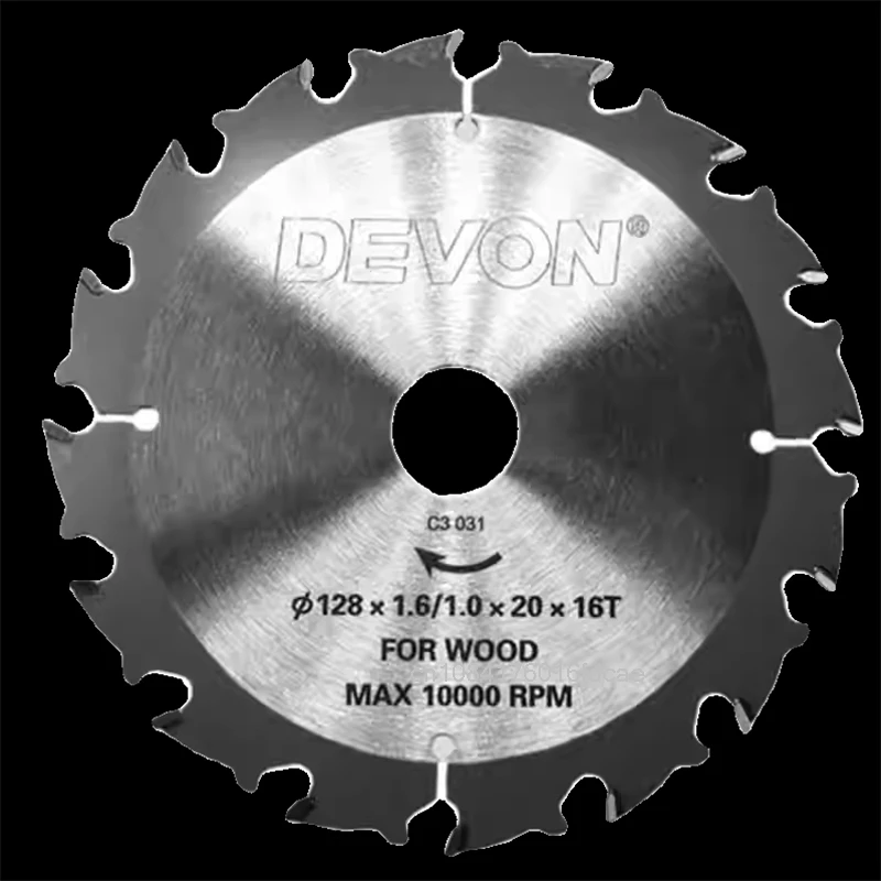 Devon 5 5.5 6.5 8 전기 원형 톱 128 145 165 185mm 목공 합금 톱날 3266 5419 5833 5835