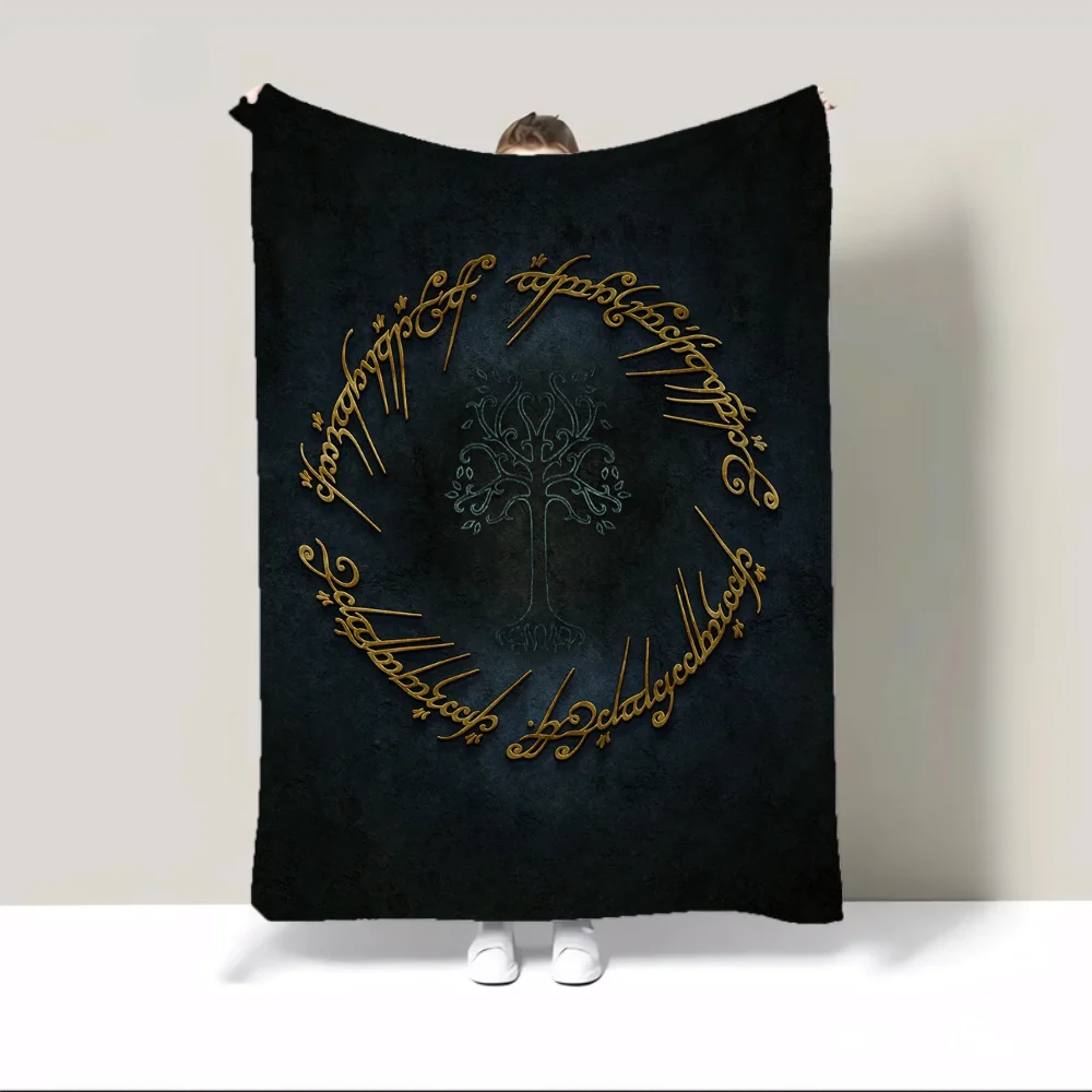 The Lord of the Rings Soft Blanket King Size Hairy Blankets for Bed Throw Luxury Bedding Home and Decoration Fluffy Plaid Knee & 2