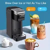 2-in-1 Single-cup Coffee Maker for K-cup Pods and Ground Coffee Brewing Capacity 5 to 12 oz Mini K-cup Coffee Maker 4