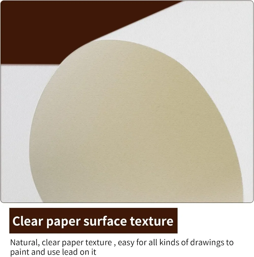9 x 12 inches, 60 sheets (98 lb/160 g/m²) heavy-duty drawing paper, spiral-bound hardcover sketchbook on top 4