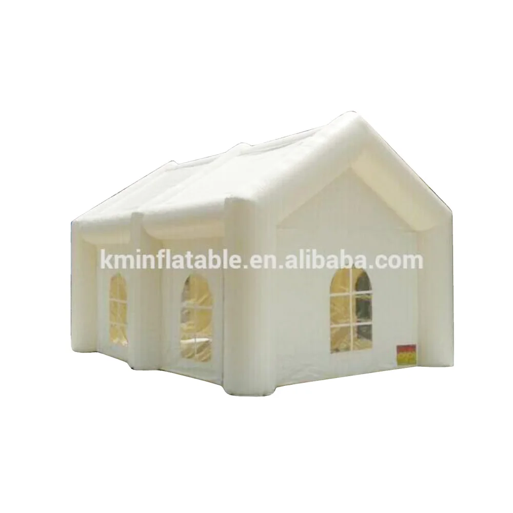 6m 8m White Inflatable Wedding Tent With Windows Giant Cover Marquee For Outdoor Events Party Roof House Room Shelter Church 4